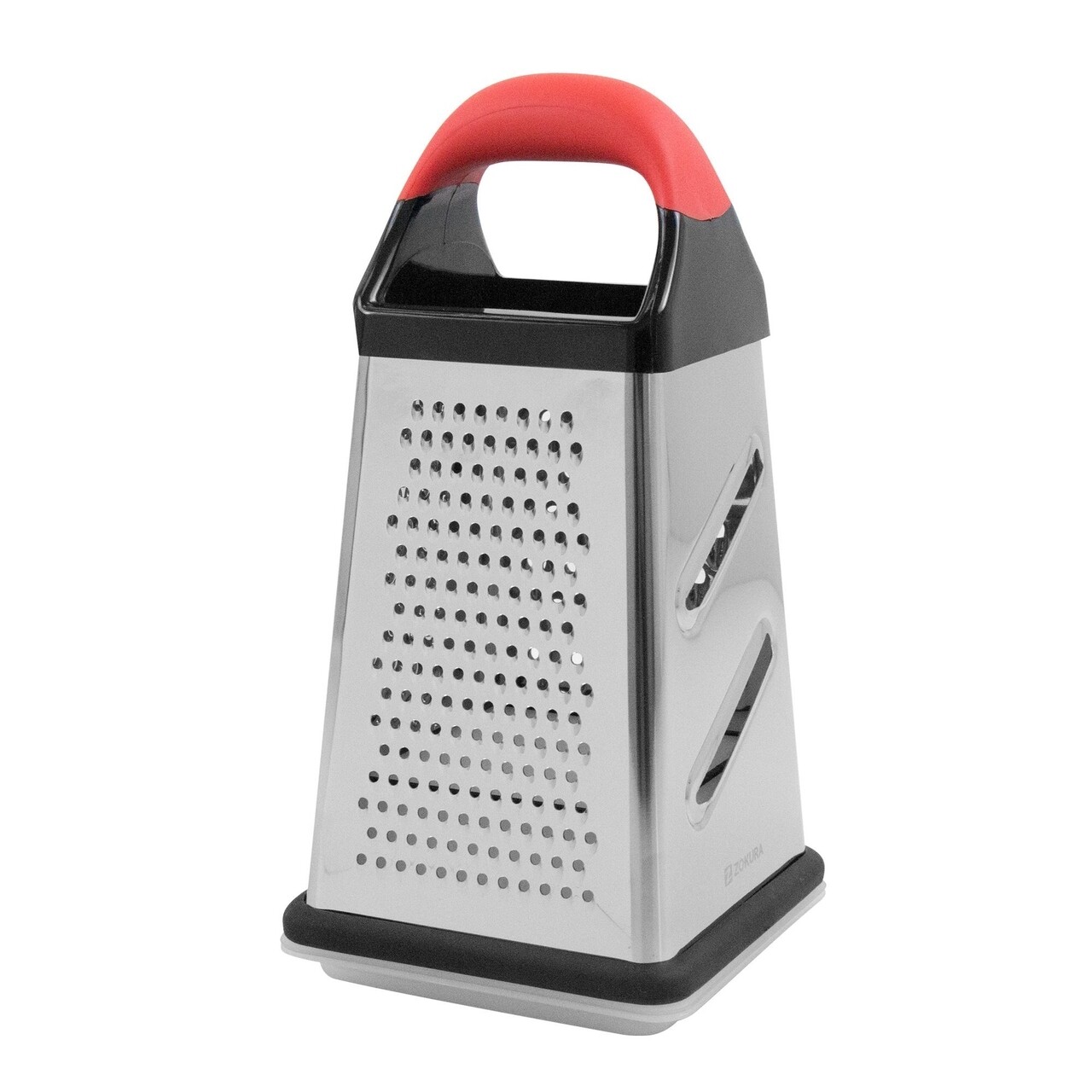 Razatoare cu recipient colectare, Zokura, 25.4 cm, fin/mediu/grosier/feliat, inox - imagine 5